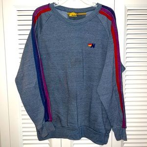 Aviator Nation XL Rare Sweatshirt 4 Stripe Sleeve
